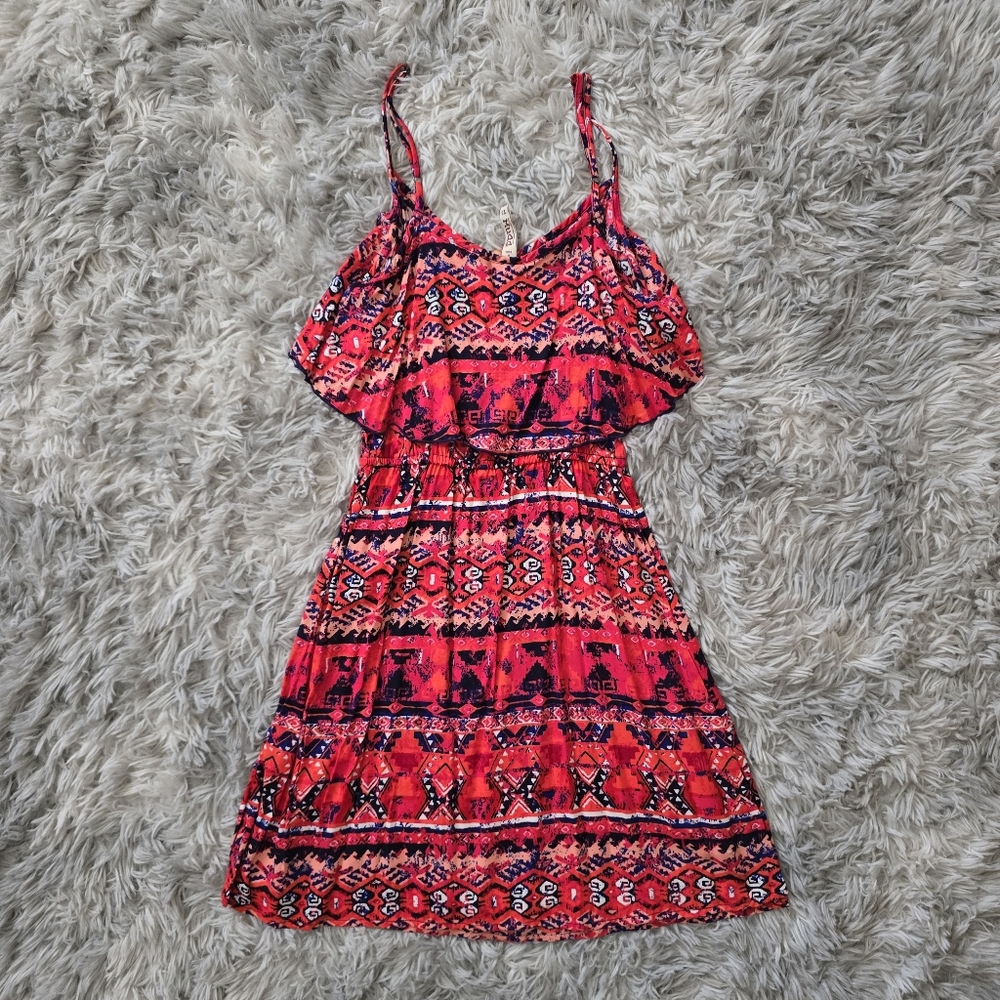 NWT Mudd Vibrant Ruffle Top Dress - Size XS - Picture 3 of 7
